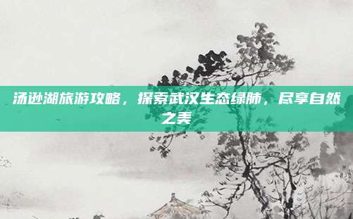汤逊湖旅游攻略，探索武汉生态绿肺，尽享自然之美
