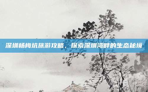 深圳杨梅坑旅游攻略，探索深圳湾畔的生态秘境