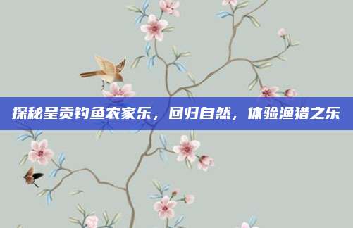 探秘呈贡钓鱼农家乐，回归自然，体验渔猎之乐
