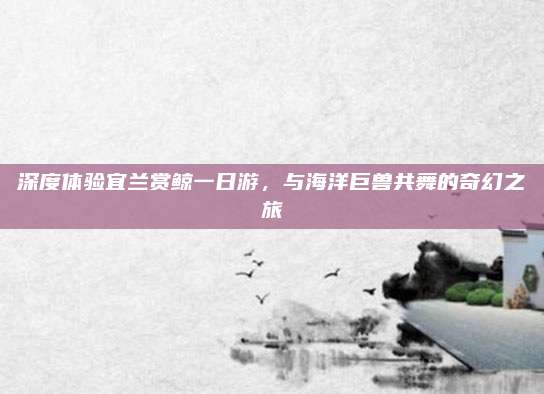 深度体验宜兰赏鲸一日游，与海洋巨兽共舞的奇幻之旅