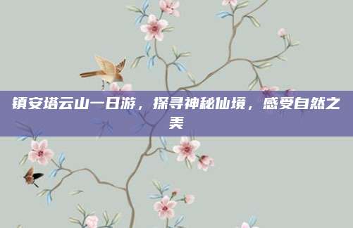 镇安塔云山一日游，探寻神秘仙境，感受自然之美