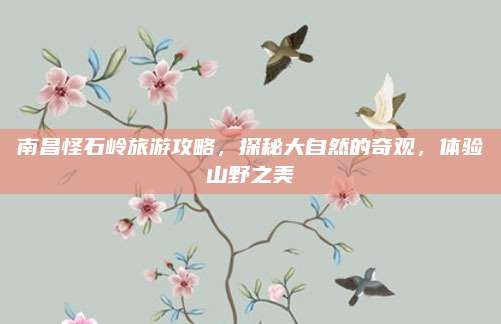 南昌怪石岭旅游攻略，探秘大自然的奇观，体验山野之美