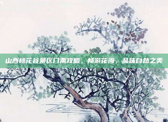山西桃花谷景区门票攻略，畅游花海，品味自然之美