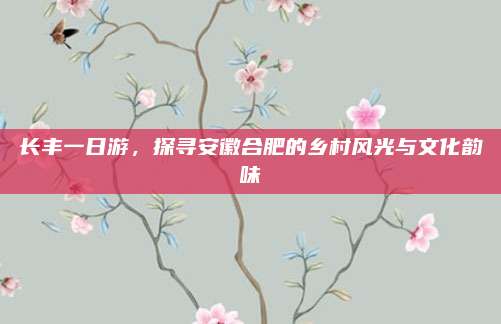 长丰一日游，探寻安徽合肥的乡村风光与文化韵味