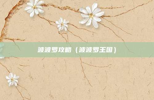 波波罗攻略（波波罗王国）