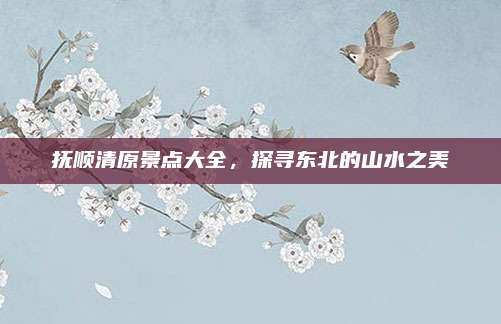 抚顺清原景点大全，探寻东北的山水之美
