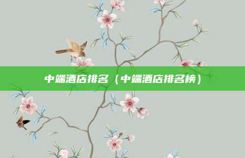 中端酒店排名（中端酒店排名榜）