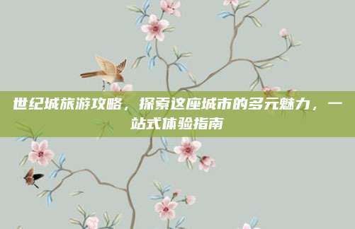世纪城旅游攻略，探索这座城市的多元魅力，一站式体验指南