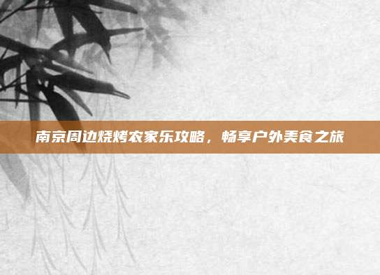 南京周边烧烤农家乐攻略，畅享户外美食之旅