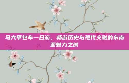 马六甲包车一日游，畅游历史与现代交融的东南亚魅力之城