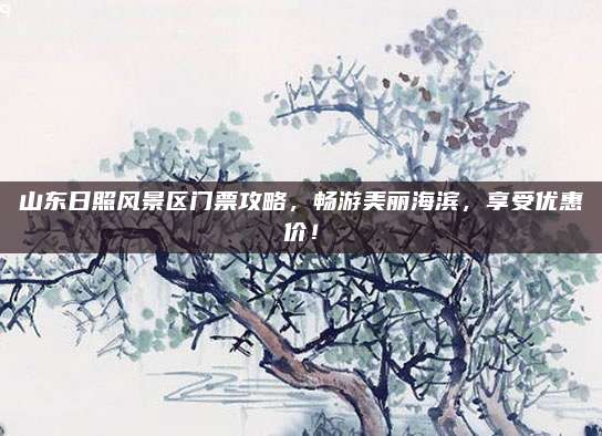 山东日照风景区门票攻略，畅游美丽海滨，享受优惠价！