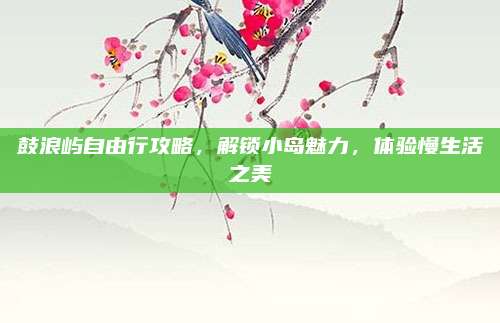 鼓浪屿自由行攻略，解锁小岛魅力，体验慢生活之美