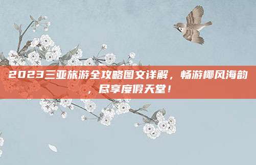 2023三亚旅游全攻略图文详解，畅游椰风海韵，尽享度假天堂！