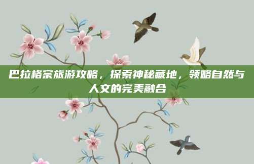 巴拉格宗旅游攻略，探索神秘藏地，领略自然与人文的完美融合