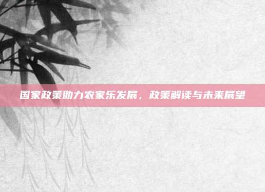 国家政策助力农家乐发展，政策解读与未来展望