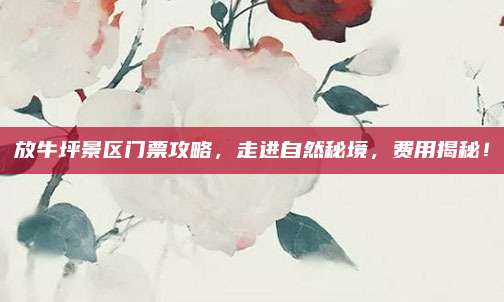 放牛坪景区门票攻略，走进自然秘境，费用揭秘！