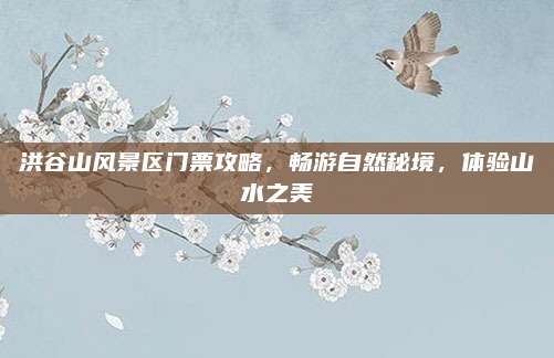 洪谷山风景区门票攻略，畅游自然秘境，体验山水之美