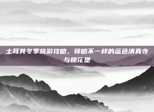 土耳其冬季旅游攻略，领略不一样的蓝色清真寺与棉花堡