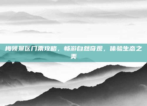 梅领景区门票攻略，畅游自然奇观，体验生态之美