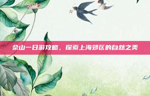 佘山一日游攻略，探索上海郊区的自然之美