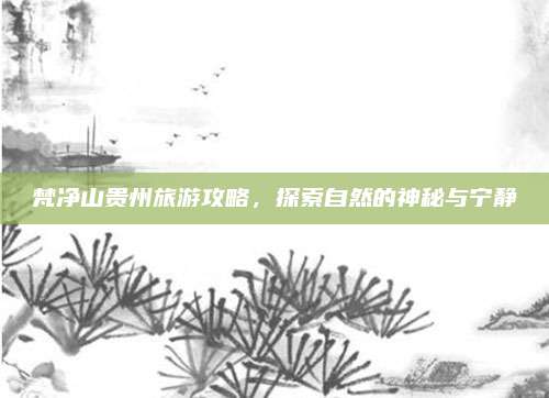 梵净山贵州旅游攻略，探索自然的神秘与宁静