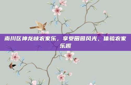 南川区神龙峡农家乐，享受田园风光，体验农家乐趣