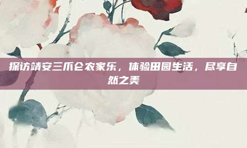 探访靖安三爪仑农家乐，体验田园生活，尽享自然之美
