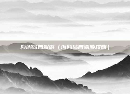 海鸥岛自驾游（海鸥岛自驾游攻略）