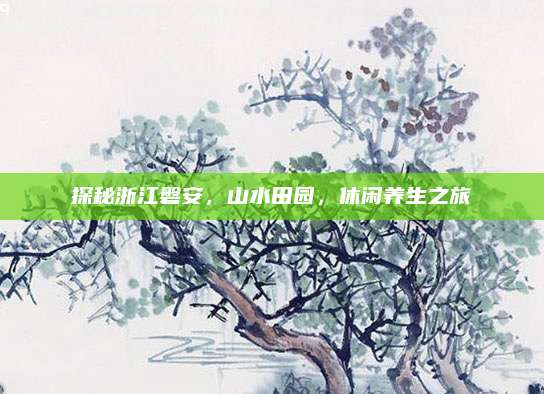 探秘浙江磐安，山水田园，休闲养生之旅
