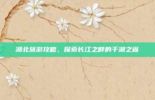 湖北旅游攻略，探索长江之畔的千湖之省