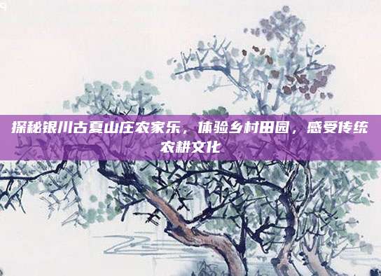 探秘银川古夏山庄农家乐，体验乡村田园，感受传统农耕文化