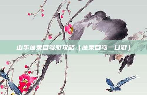 山东蓬莱自驾游攻略（蓬莱自驾一日游）