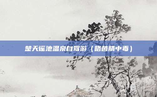 楚天谣池温泉自驾游（咯菌腈中毒）