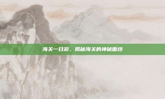 海关一日游，揭秘海关的神秘面纱