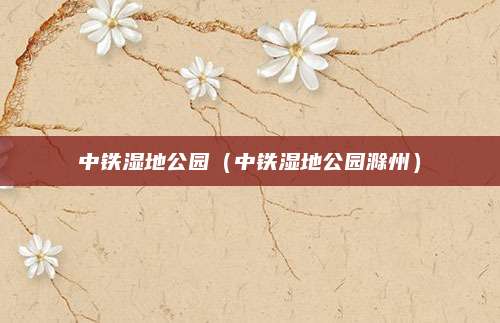 中铁湿地公园(中铁湿地公园滁州)