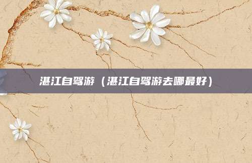 湛江自驾游（湛江自驾游去哪最好）