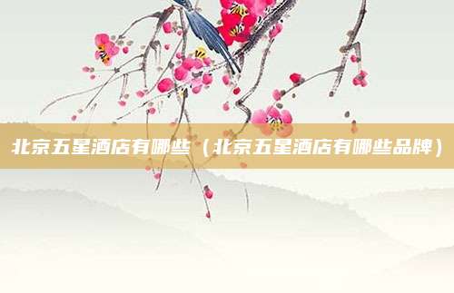 北京五星酒店有哪些(北京五星酒店有哪些品牌)