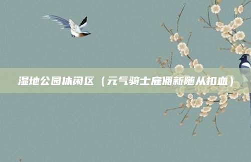 湿地公园休闲区(元气骑士雇佣新随从扣血)