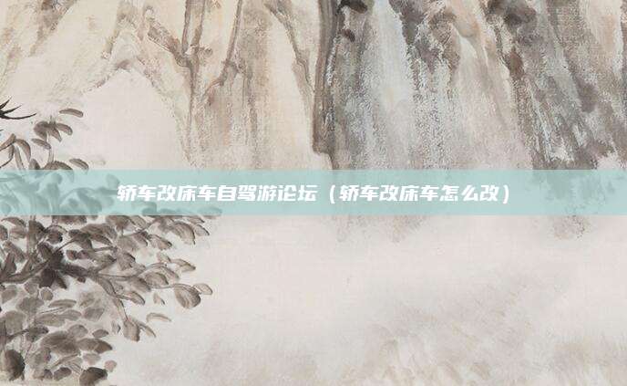 轿车改床车自驾游论坛(轿车改床车怎么改)