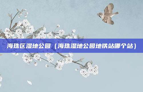 海珠区湿地公园(海珠湿地公园地铁站哪个站)