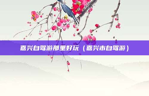 嘉兴自驾游那里好玩(嘉兴市自驾游)