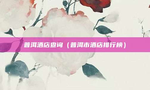 普洱酒店查询(普洱市酒店排行榜)