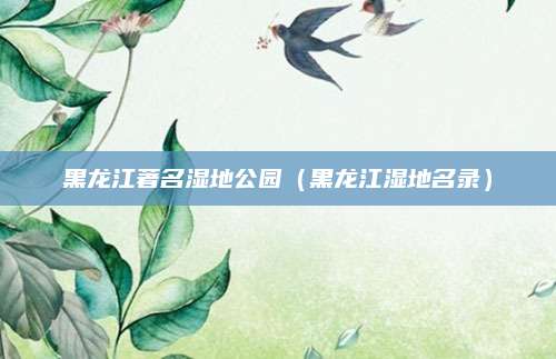黑龙江著名湿地公园（黑龙江湿地名录）