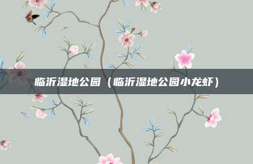 临沂湿地公园（临沂湿地公园小龙虾）
