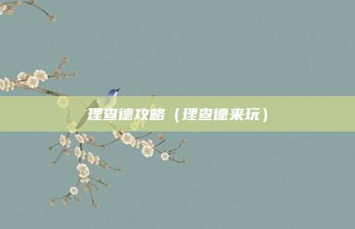 理查德攻略（理查德来玩）