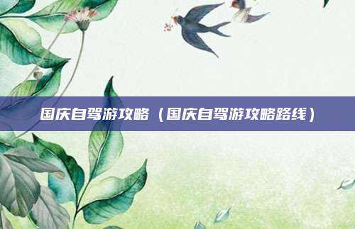 国庆自驾游攻略（国庆自驾游攻略路线）