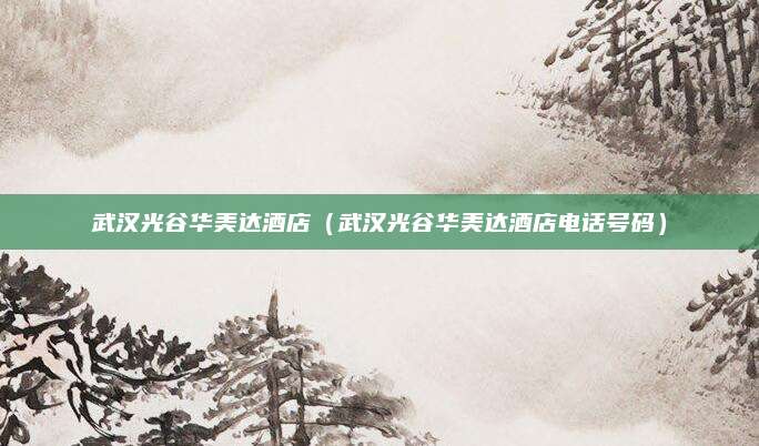 武汉光谷华美达酒店（武汉光谷华美达酒店电话号码）
