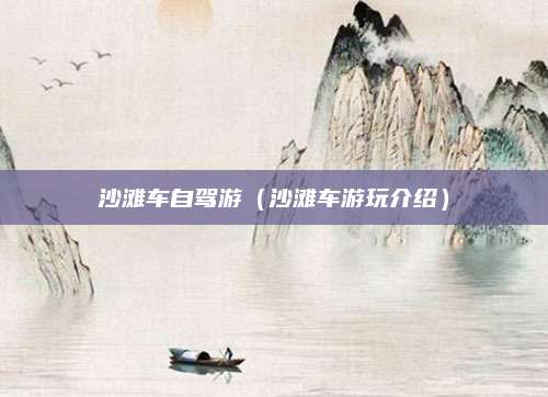 沙滩车自驾游(沙滩车游玩介绍)