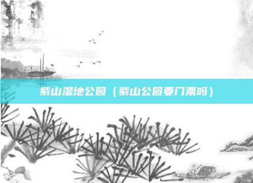 紫山湿地公园（紫山公园要门票吗）