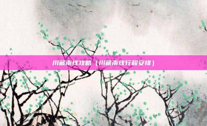 川藏南线攻略（川藏南线行程安排）